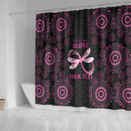 Personalized Pink Dragonfly Aboriginal of Hope Shower Curtain Australia’s Breast Cancer Awareness - Aussie Hoodie