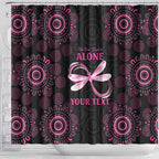 Personalized Pink Dragonfly Aboriginal of Hope Shower Curtain Australia’s Breast Cancer Awareness - Aussie Hoodie