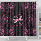 Personalized Pink Dragonfly Aboriginal of Hope Shower Curtain Australia’s Breast Cancer Awareness - Aussie Hoodie