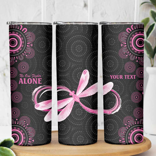 Personalized Pink Dragonfly Aboriginal of Hope Skinny Tumbler Australia’s Breast Cancer Awareness - Aussie Hoodie