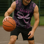 Personalized Pink Dragonfly Aboriginal of Hope Sleeveless Hoodie Australia’s Breast Cancer Awareness - Aussie Hoodie