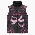 Personalized Pink Dragonfly Aboriginal of Hope Sleeveless Puffer Jacket Australia’s Breast Cancer Awareness - Aussie Hoodie