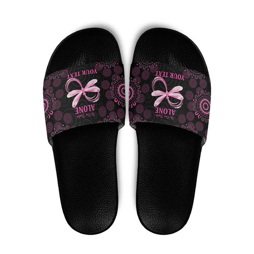 Personalized Pink Dragonfly Aboriginal of Hope Slide Sandals Australia’s Breast Cancer Awareness - Aussie Hoodie