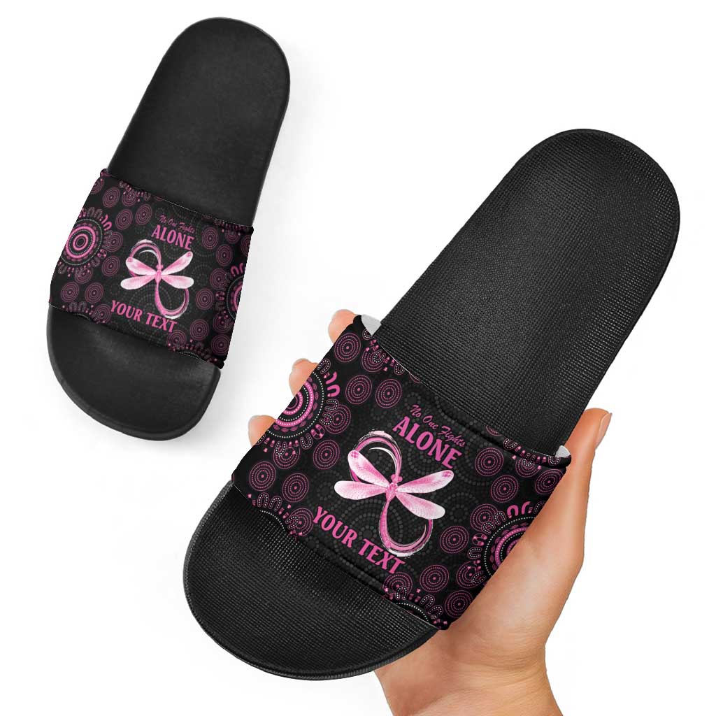 Personalized Pink Dragonfly Aboriginal of Hope Slide Sandals Australia’s Breast Cancer Awareness - Aussie Hoodie
