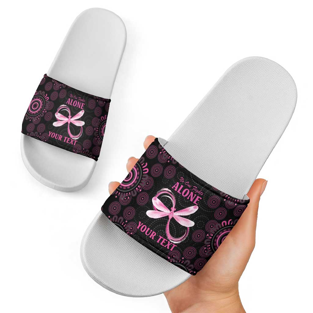Personalized Pink Dragonfly Aboriginal of Hope Slide Sandals Australia’s Breast Cancer Awareness - Aussie Hoodie