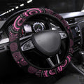 Pink Dragonfly Aboriginal of Hope Steering Wheel Cover Australia’s Breast Cancer Awareness - Aussie Hoodie