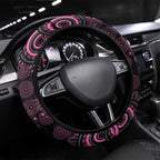 Pink Dragonfly Aboriginal of Hope Steering Wheel Cover Australia’s Breast Cancer Awareness - Aussie Hoodie