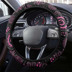 Pink Dragonfly Aboriginal of Hope Steering Wheel Cover Australia’s Breast Cancer Awareness - Aussie Hoodie