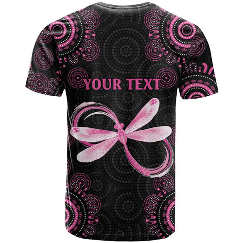 Personalized Pink Dragonfly Aboriginal of Hope T Shirt Australia’s Breast Cancer Awareness - Aussie Hoodie