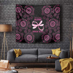 Personalized Pink Dragonfly Aboriginal of Hope Tapestry Australia’s Breast Cancer Awareness - Aussie Hoodie