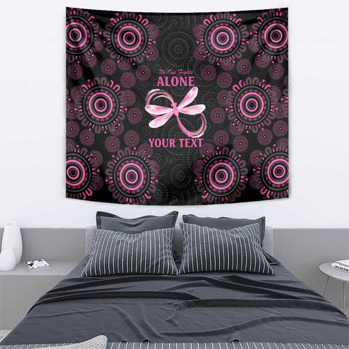 Personalized Pink Dragonfly Aboriginal of Hope Tapestry Australia’s Breast Cancer Awareness - Aussie Hoodie