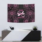 Personalized Pink Dragonfly Aboriginal of Hope Tapestry Australia’s Breast Cancer Awareness - Aussie Hoodie