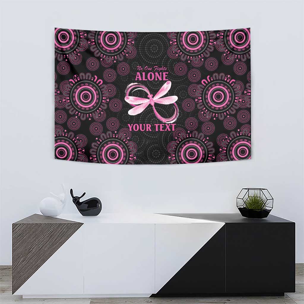Personalized Pink Dragonfly Aboriginal of Hope Tapestry Australia’s Breast Cancer Awareness - Aussie Hoodie