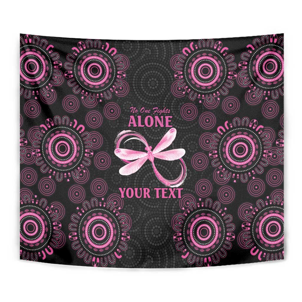 Personalized Pink Dragonfly Aboriginal of Hope Tapestry Australia’s Breast Cancer Awareness - Aussie Hoodie