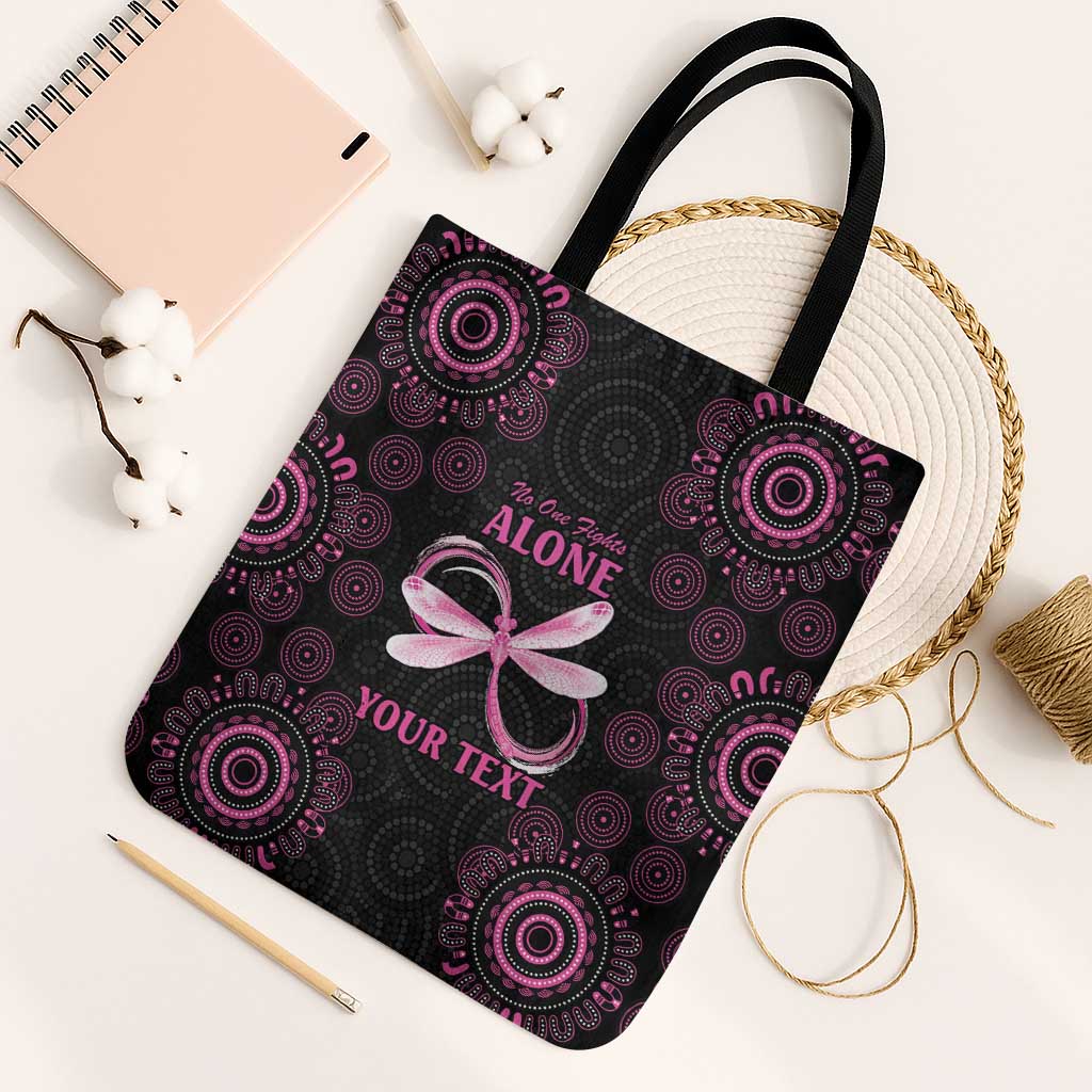 Personalized Pink Dragonfly Aboriginal of Hope Tote Bag Australia’s Breast Cancer Awareness - Aussie Hoodie