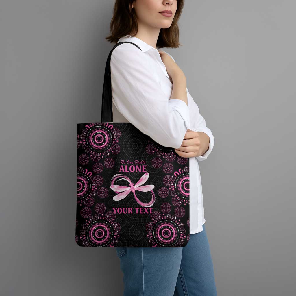 Personalized Pink Dragonfly Aboriginal of Hope Tote Bag Australia’s Breast Cancer Awareness - Aussie Hoodie