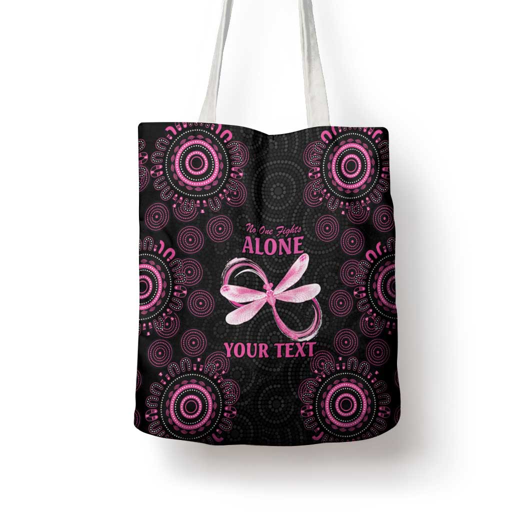 Personalized Pink Dragonfly Aboriginal of Hope Tote Bag Australia’s Breast Cancer Awareness - Aussie Hoodie