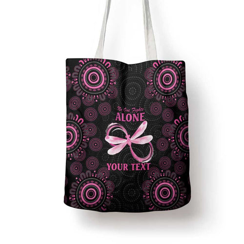 Personalized Pink Dragonfly Aboriginal of Hope Tote Bag Australia’s Breast Cancer Awareness - Aussie Hoodie