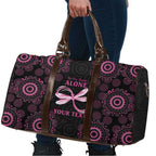 Personalized Pink Dragonfly Aboriginal of Hope Travel Bag Australia’s Breast Cancer Awareness - Aussie Hoodie