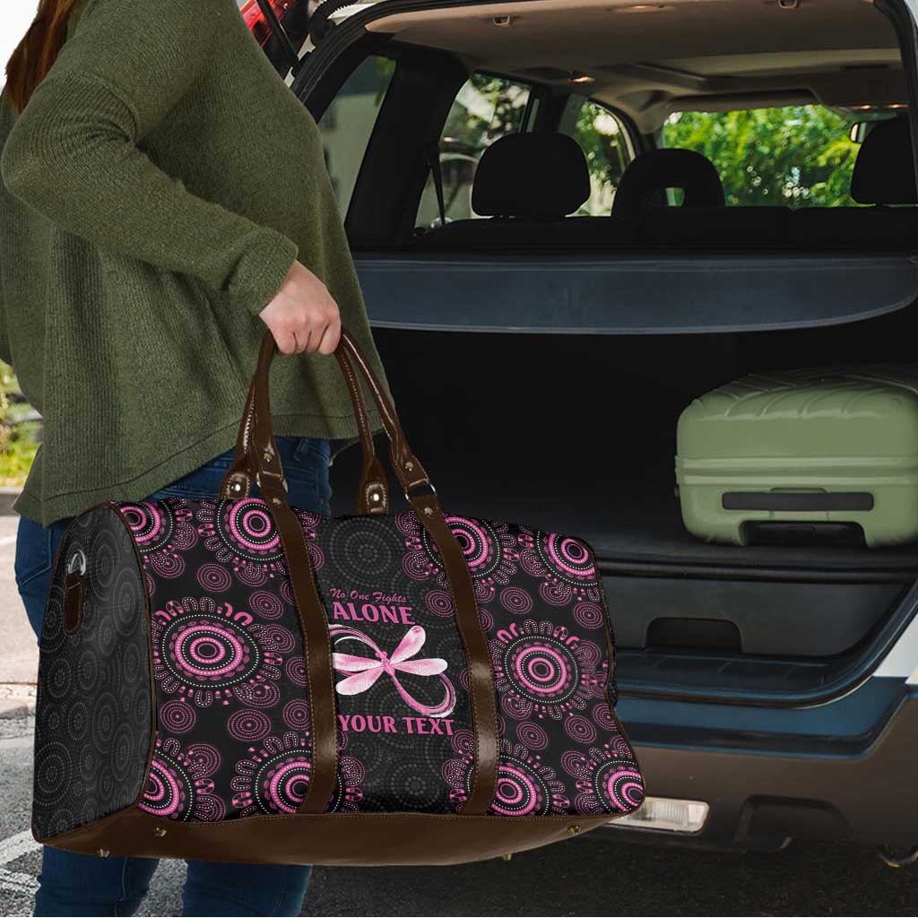 Personalized Pink Dragonfly Aboriginal of Hope Travel Bag Australia’s Breast Cancer Awareness - Aussie Hoodie