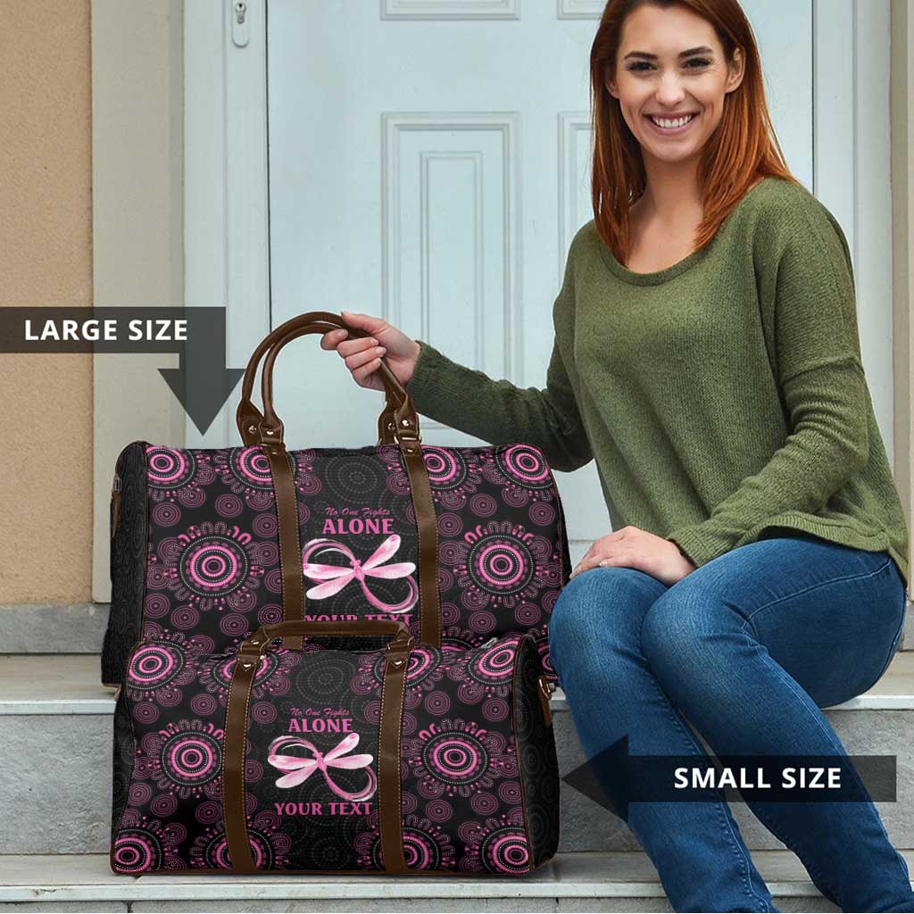Personalized Pink Dragonfly Aboriginal of Hope Travel Bag Australia’s Breast Cancer Awareness - Aussie Hoodie