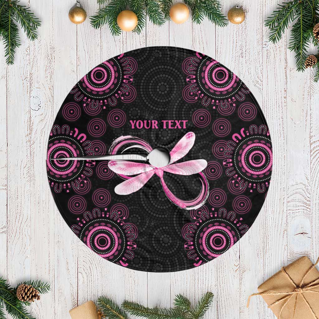 Personalized Pink Dragonfly Aboriginal of Hope Tree Skirt Australia’s Breast Cancer Awareness - Aussie Hoodie