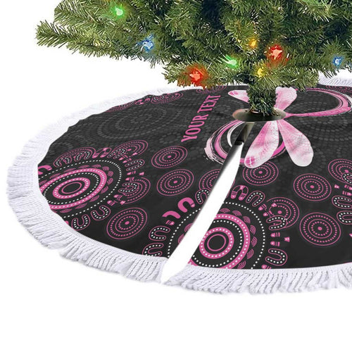 Personalized Pink Dragonfly Aboriginal of Hope Tree Skirt Australia’s Breast Cancer Awareness - Aussie Hoodie