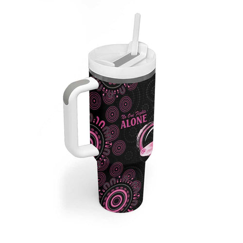 Personalized Pink Dragonfly Aboriginal of Hope Tumbler With Handle Australia’s Breast Cancer Awareness - Aussie Hoodie