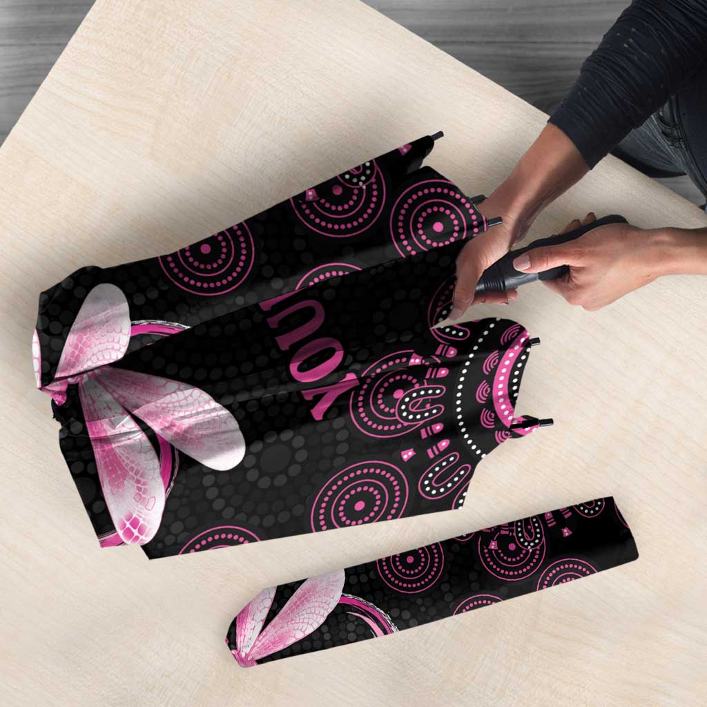Personalized Pink Dragonfly Aboriginal of Hope Umbrella Australia’s Breast Cancer Awareness - Aussie Hoodie