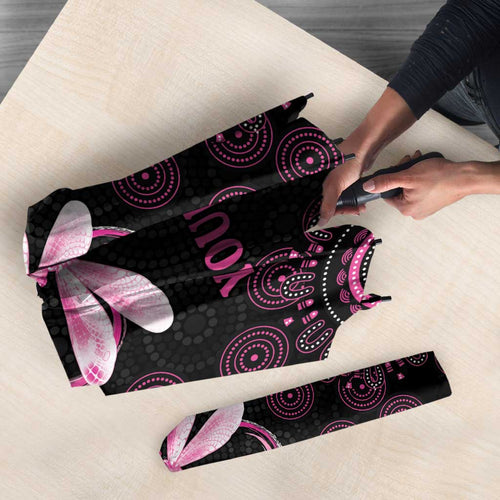 Personalized Pink Dragonfly Aboriginal of Hope Umbrella Australia’s Breast Cancer Awareness - Aussie Hoodie