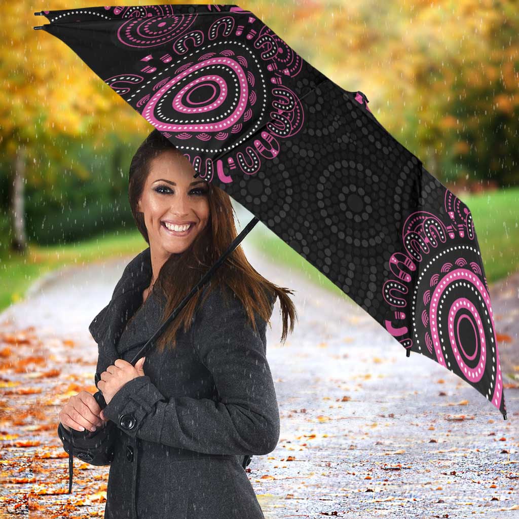Personalized Pink Dragonfly Aboriginal of Hope Umbrella Australia’s Breast Cancer Awareness - Aussie Hoodie