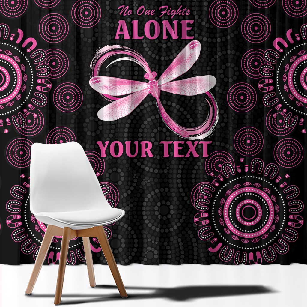 Personalized Pink Dragonfly Aboriginal of Hope Window Curtain Australia’s Breast Cancer Awareness - Aussie Hoodie