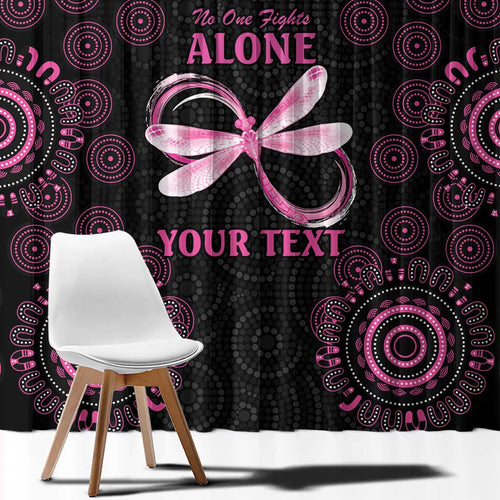 Personalized Pink Dragonfly Aboriginal of Hope Window Curtain Australia’s Breast Cancer Awareness - Aussie Hoodie