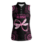 Personalized Pink Dragonfly Aboriginal of Hope Women Sleeveless Polo Shirt Australia’s Breast Cancer Awareness - Aussie Hoodie
