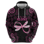 Personalized Pink Dragonfly Aboriginal of Hope Zip Hoodie Australia’s Breast Cancer Awareness - Aussie Hoodie