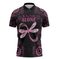 Personalized Pink Dragonfly Aboriginal of Hope Zipper Polo Shirt Australia’s Breast Cancer Awareness - Aussie Hoodie