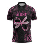 Personalized Pink Dragonfly Aboriginal of Hope Zipper Polo Shirt Australia’s Breast Cancer Awareness - Aussie Hoodie