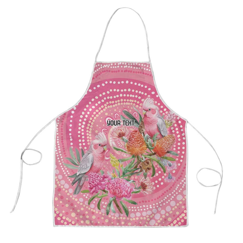 Personalized Pink Galah Aboriginal Dot Art Apron Australia’s Breast Cancer Awareness - Aussie Hoodie