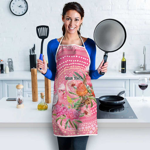 Personalized Pink Galah Aboriginal Dot Art Apron Australia’s Breast Cancer Awareness - Aussie Hoodie
