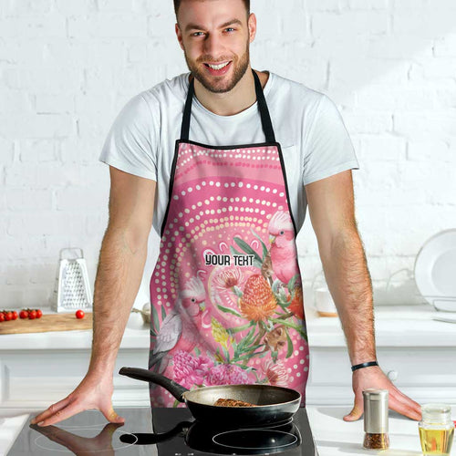 Personalized Pink Galah Aboriginal Dot Art Apron Australia’s Breast Cancer Awareness - Aussie Hoodie