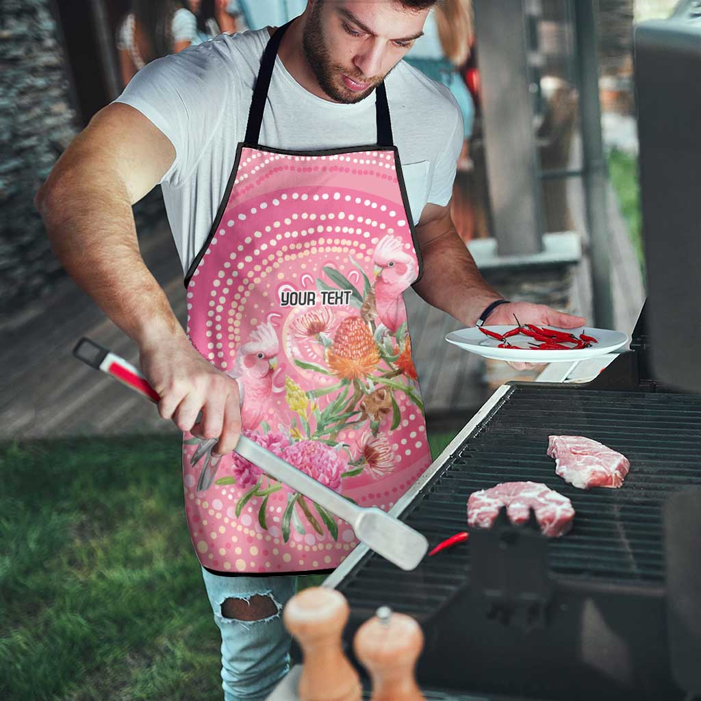 Personalized Pink Galah Aboriginal Dot Art Apron Australia’s Breast Cancer Awareness - Aussie Hoodie