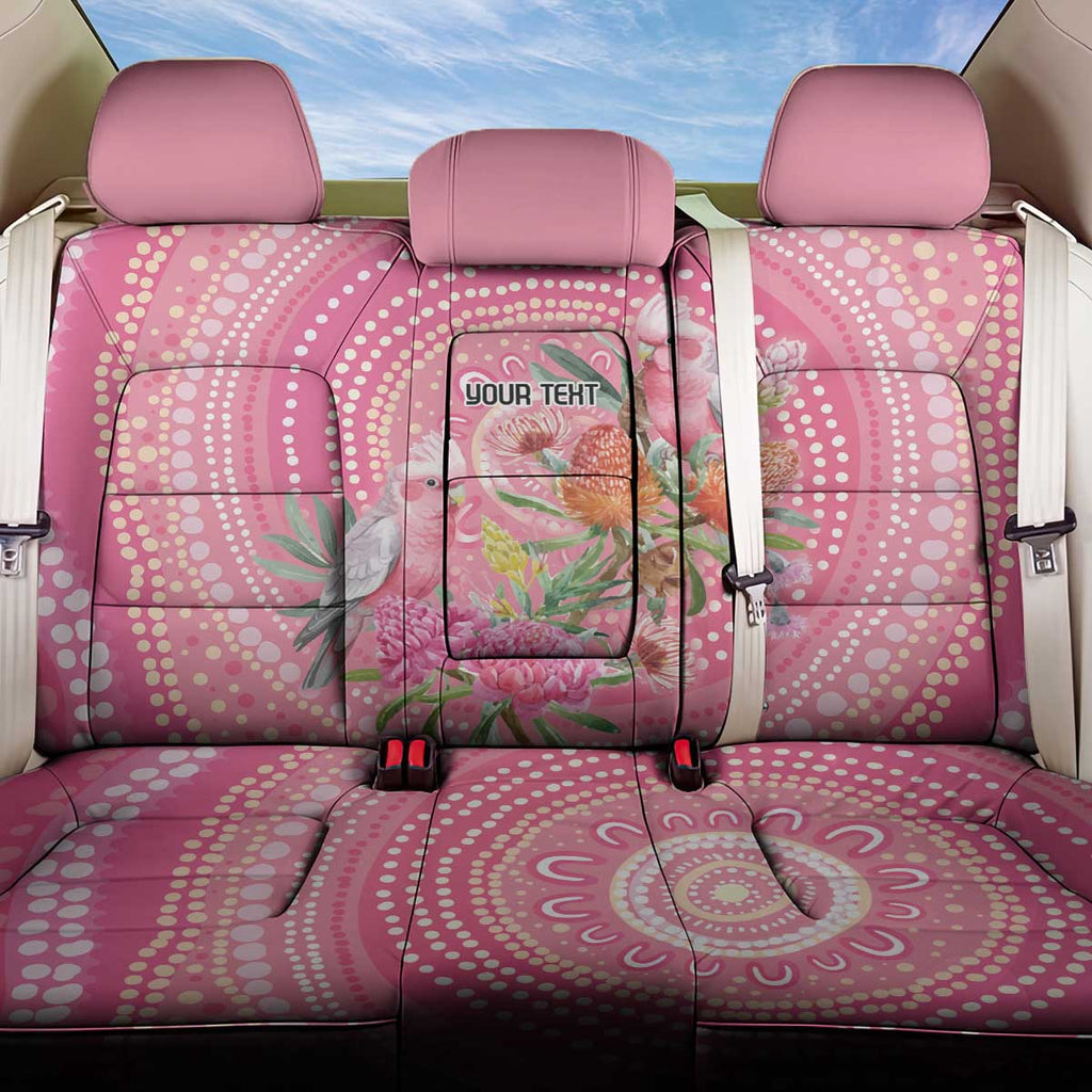 Personalized Pink Galah Aboriginal Dot Art Back Car Seat Cover Australia’s Breast Cancer Awareness - Aussie Hoodie
