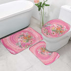 Personalized Pink Galah Aboriginal Dot Art Bathroom Set Australia’s Breast Cancer Awareness - Aussie Hoodie