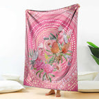 Personalized Pink Galah Aboriginal Dot Art Blanket Australia’s Breast Cancer Awareness - Aussie Hoodie