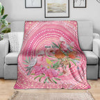 Personalized Pink Galah Aboriginal Dot Art Blanket Australia’s Breast Cancer Awareness - Aussie Hoodie