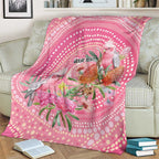 Personalized Pink Galah Aboriginal Dot Art Blanket Australia’s Breast Cancer Awareness - Aussie Hoodie