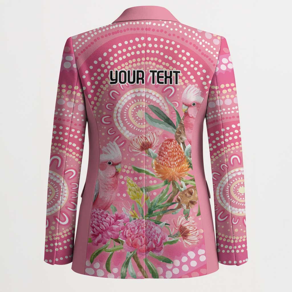 Personalized Pink Galah Aboriginal Dot Art Blazer Australia’s Breast Cancer Awareness - Aussie Hoodie