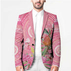 Personalized Pink Galah Aboriginal Dot Art Blazer Australia’s Breast Cancer Awareness - Aussie Hoodie