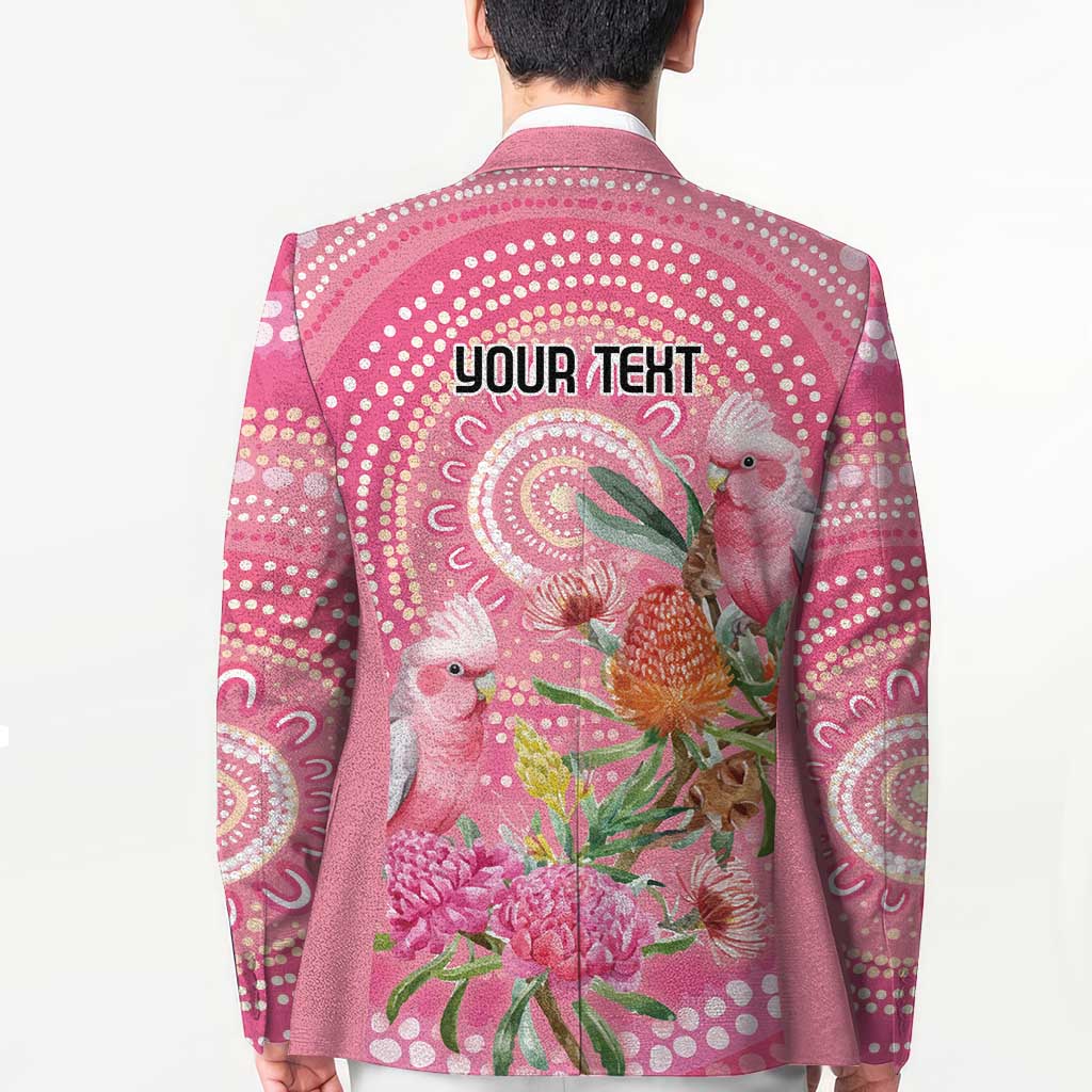 Personalized Pink Galah Aboriginal Dot Art Blazer Australia’s Breast Cancer Awareness - Aussie Hoodie