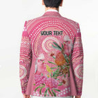 Personalized Pink Galah Aboriginal Dot Art Blazer Australia’s Breast Cancer Awareness - Aussie Hoodie